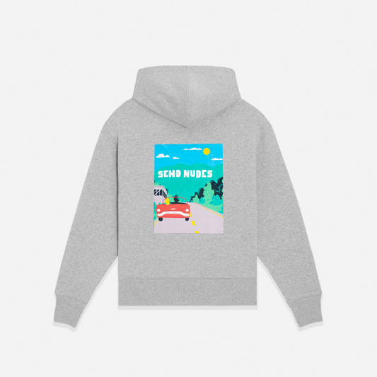 HOODIE SEND NUDES HILLS - GREY