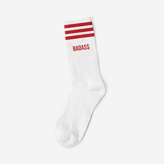 BADA$$ RED - WHITE SOCKS