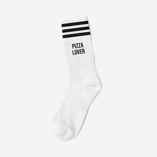 PIZZA LOVER BLACK - WHITE SOCKS